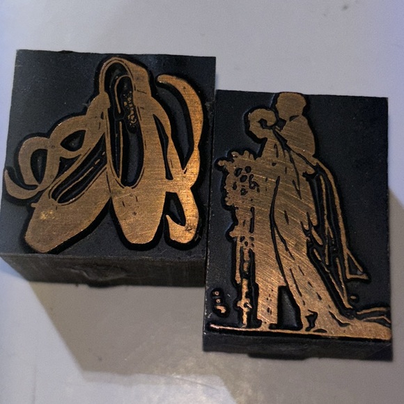 Newspaper Block Stamps Typesetting Stamps Vintage Wood Block Typesetting - Picture 13 of 16